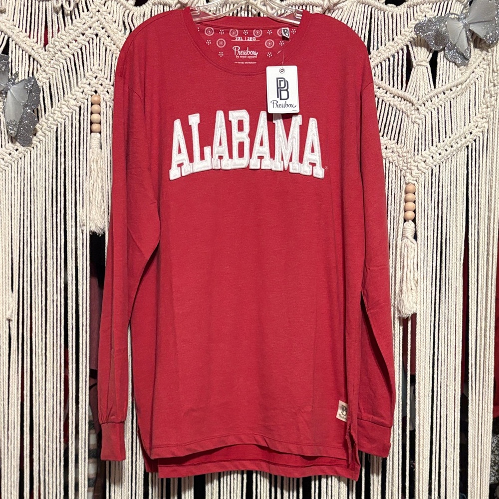 Pressbox NWT Alabama Crimson Tide Long Sleeve Tee 2x